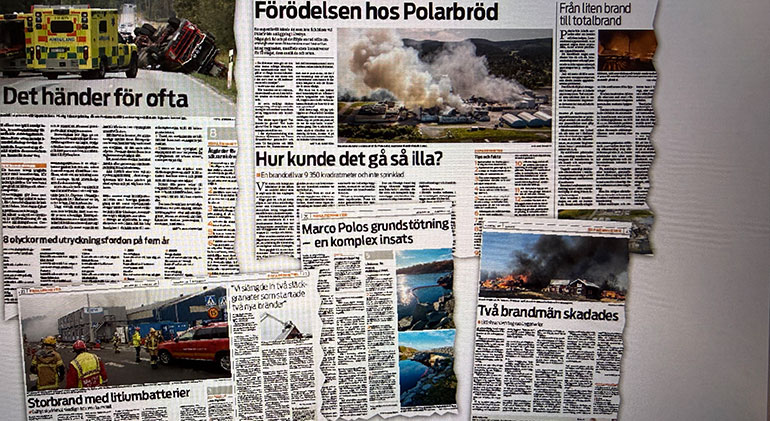 Bild på flera gamla sidor med erfarenheter.