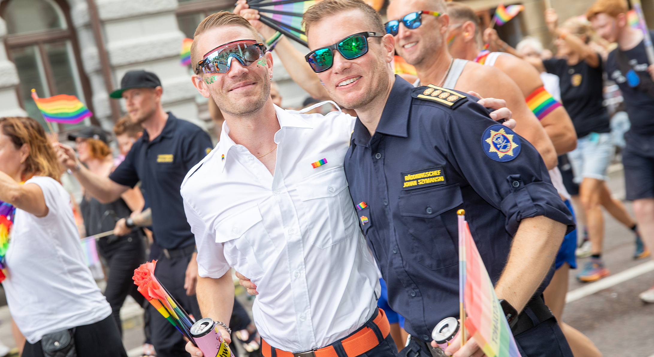 Män i Pridetåg